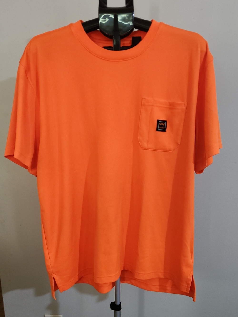 Walls Mens Safety Orange Lightweight Short Sleeve Tee. XXL.